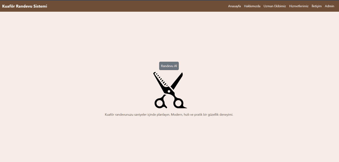 Kuaför Randevu Sistemi